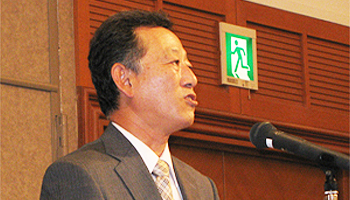 同窓会会長　木村会長　挨拶